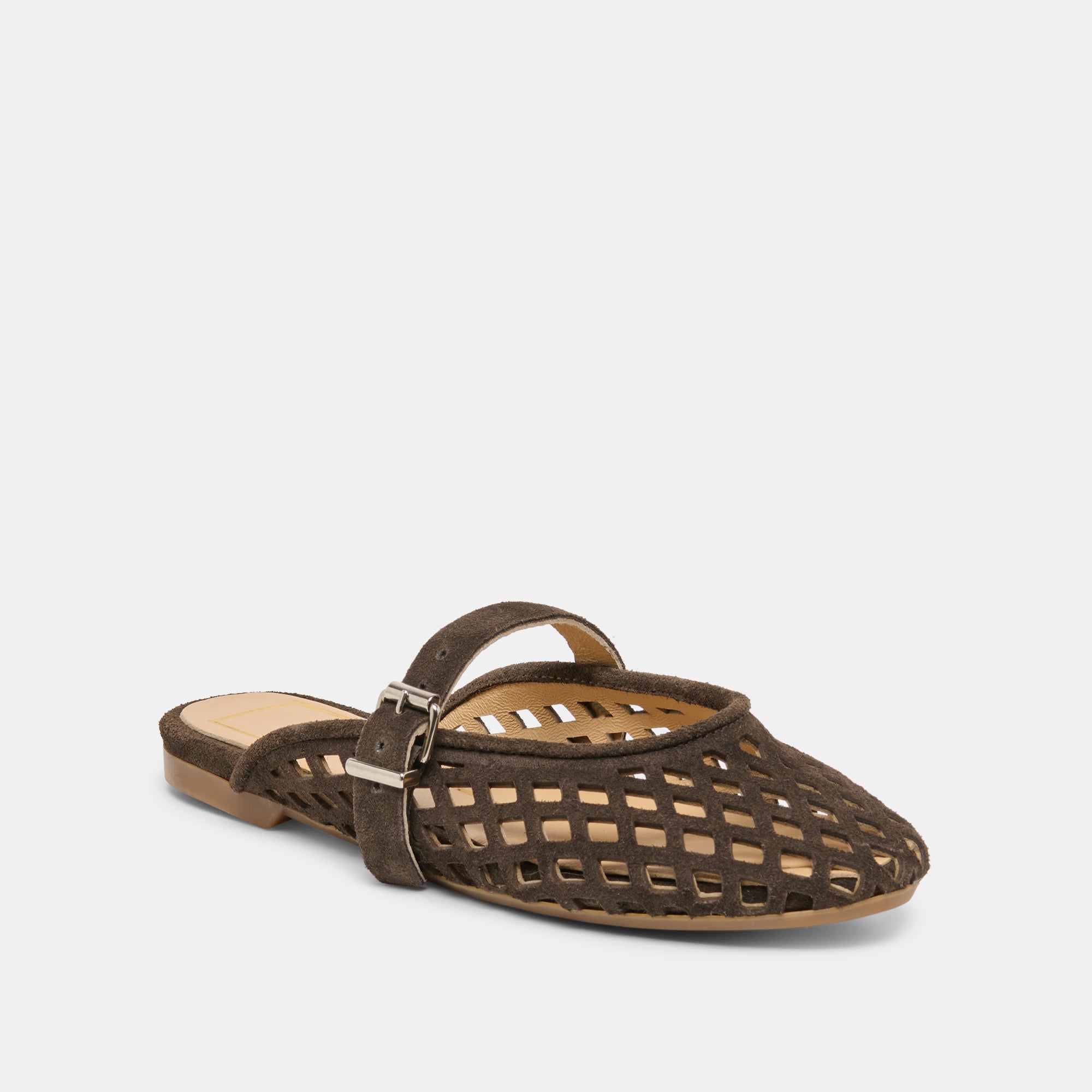MIRIAN FLATS DK BROWN SUEDE - view 2