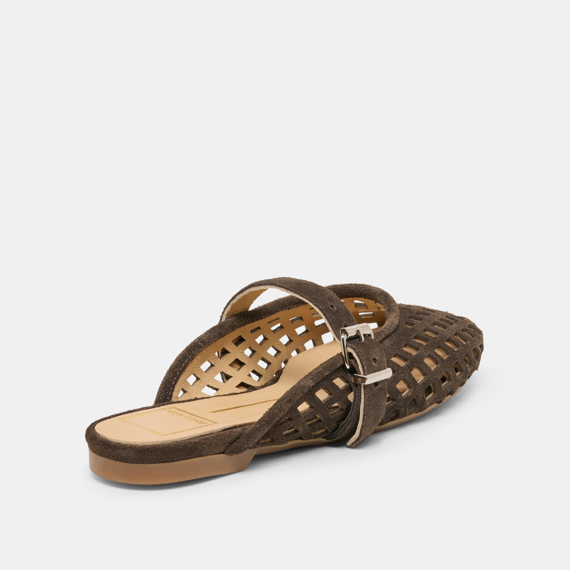 MIRIAN FLATS DK BROWN SUEDE - view 3