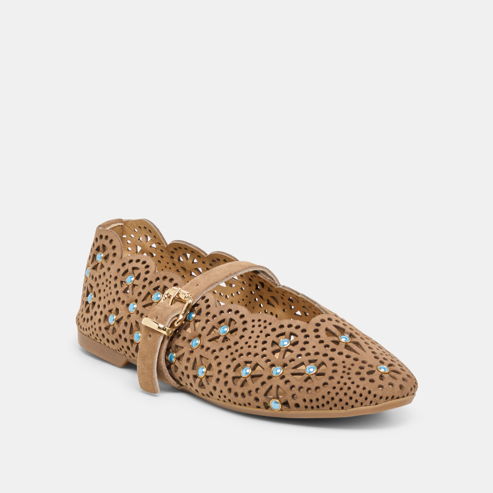 MORGIN BALLET FLATS MUSHROOM SUEDE - view 2