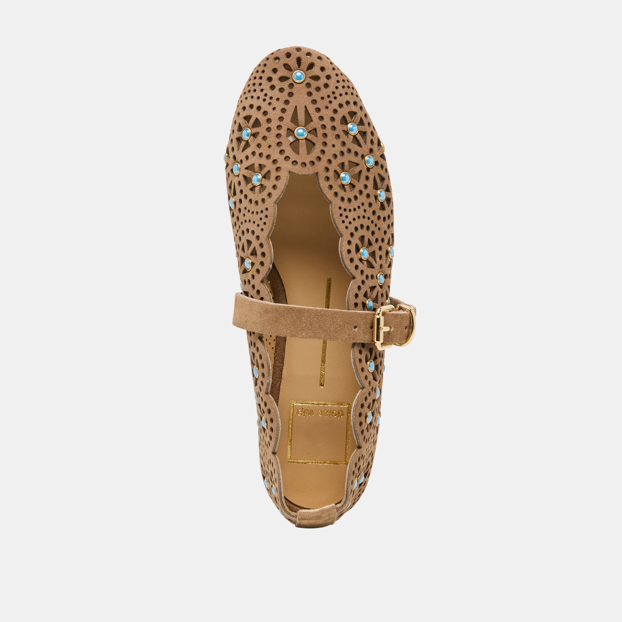 MORGIN BALLET FLATS MUSHROOM SUEDE - view 9
