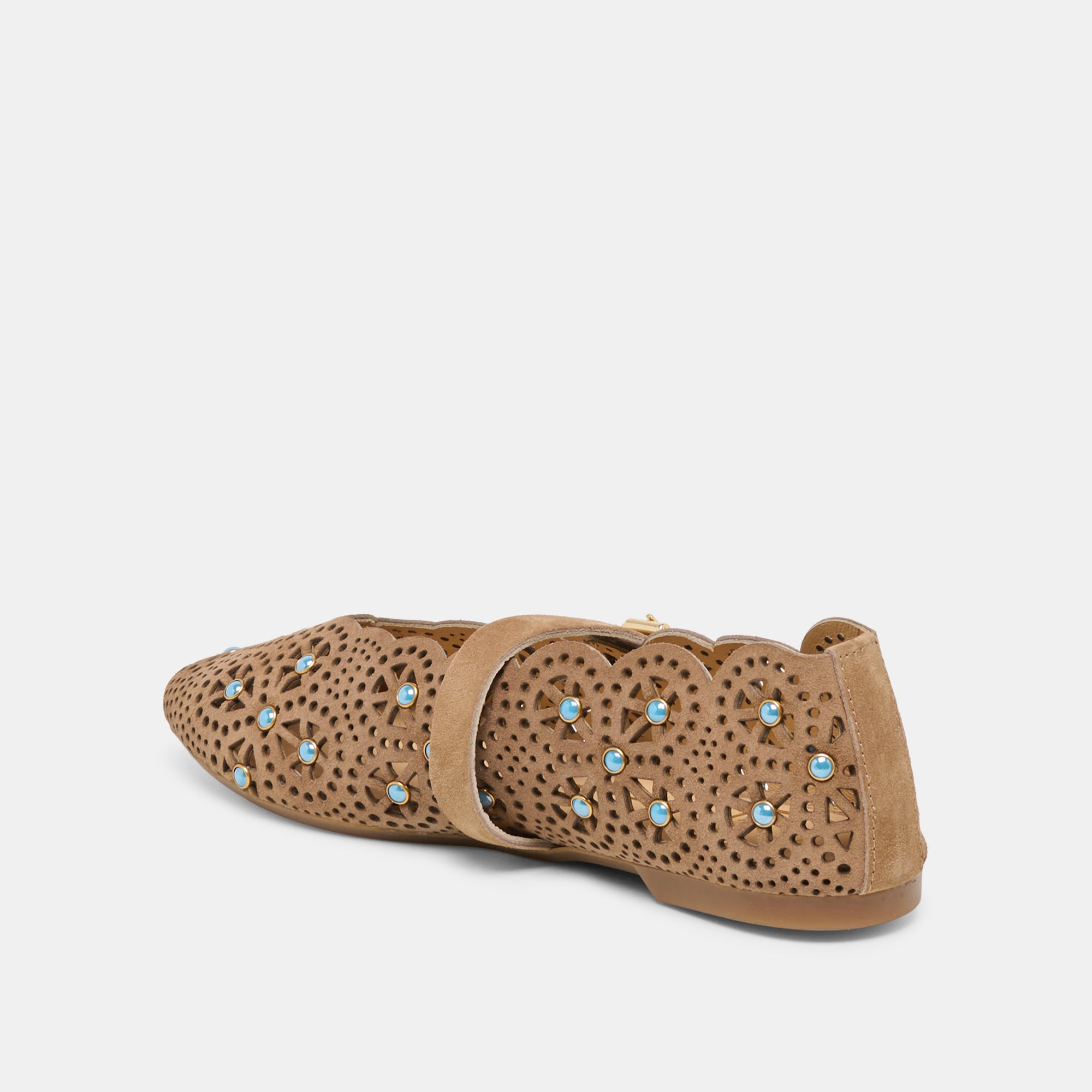 MORGIN BALLET FLATS MUSHROOM SUEDE - view 5