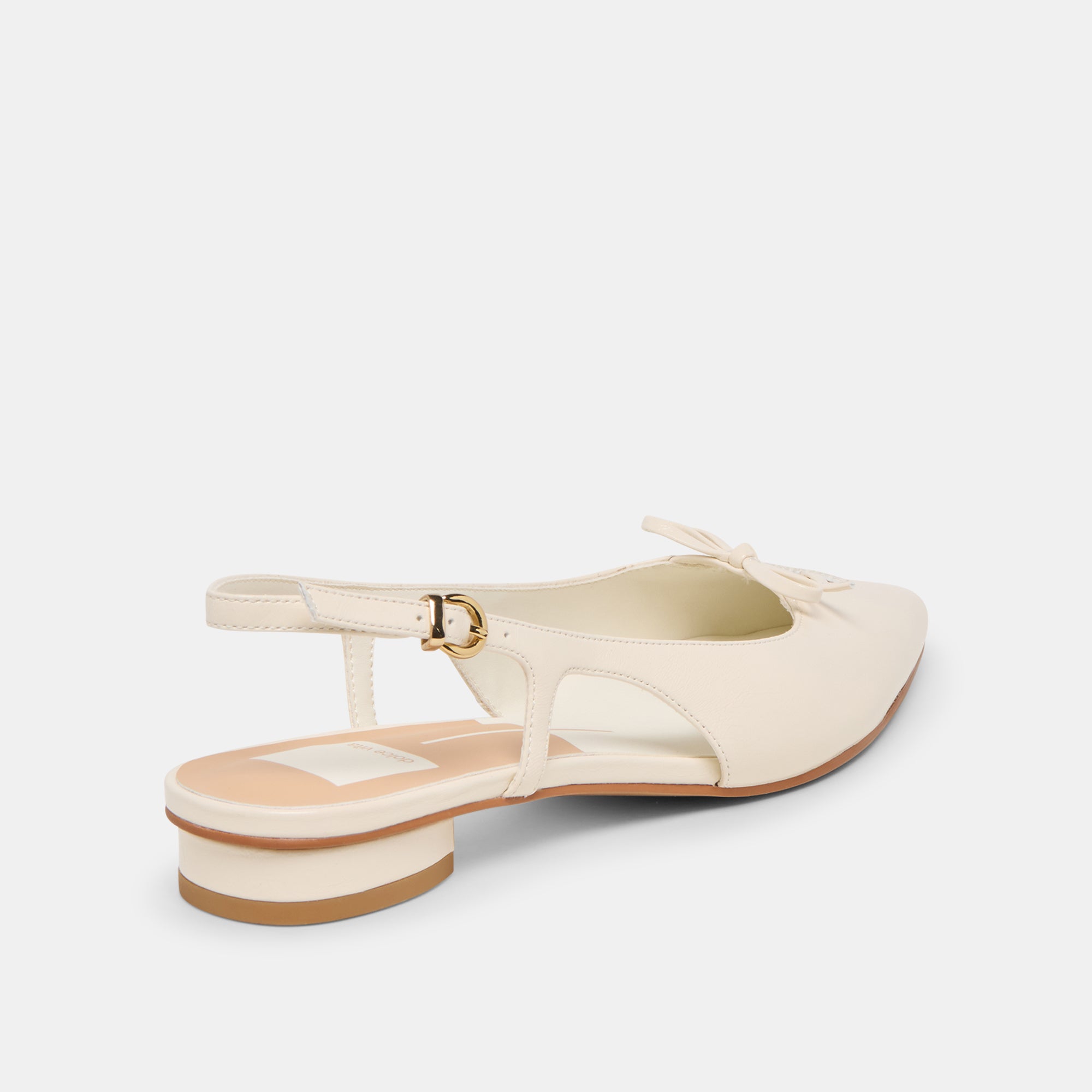 OWANA FLATS OFF WHITE LEATHER - view 5