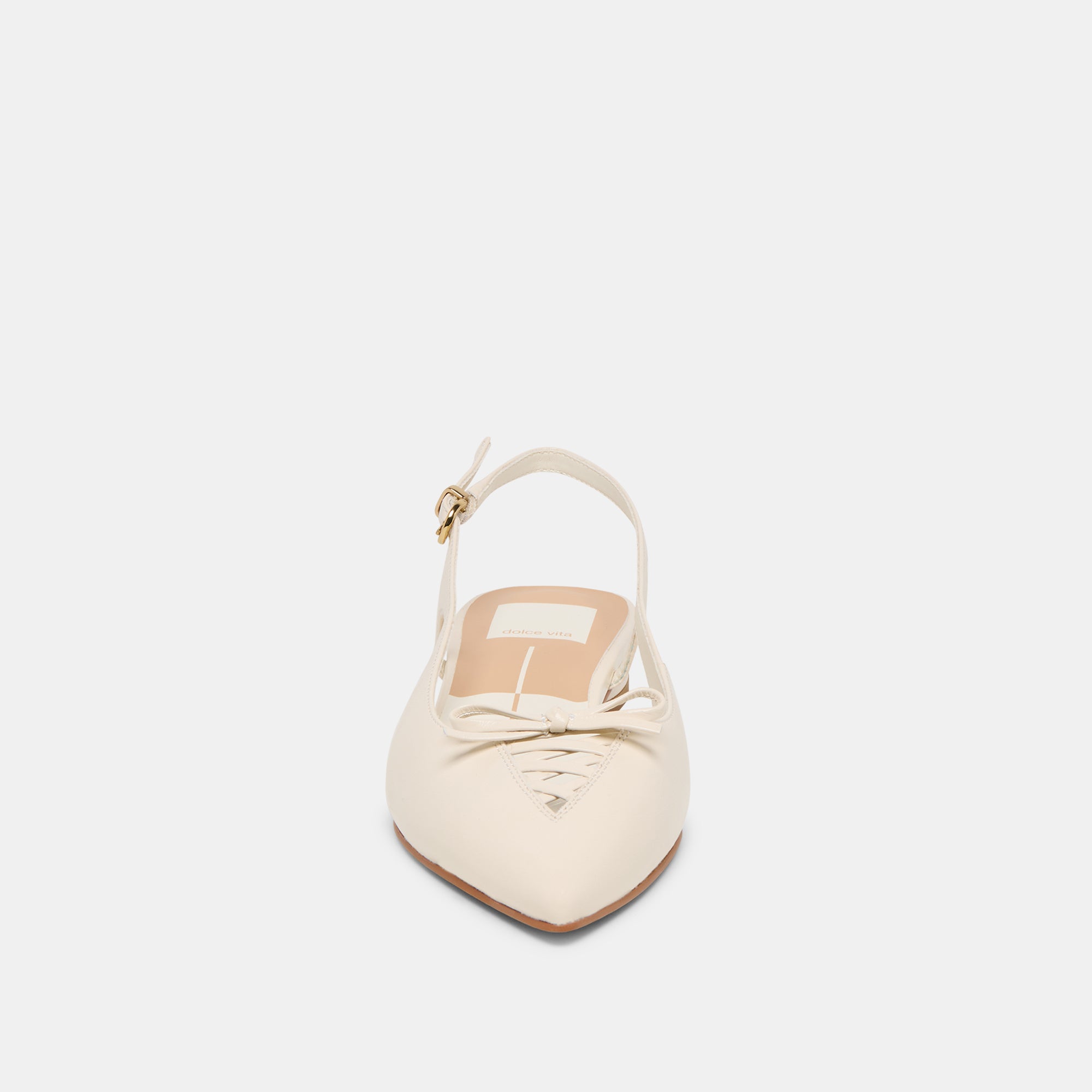 OWANA FLATS OFF WHITE LEATHER - view 8
