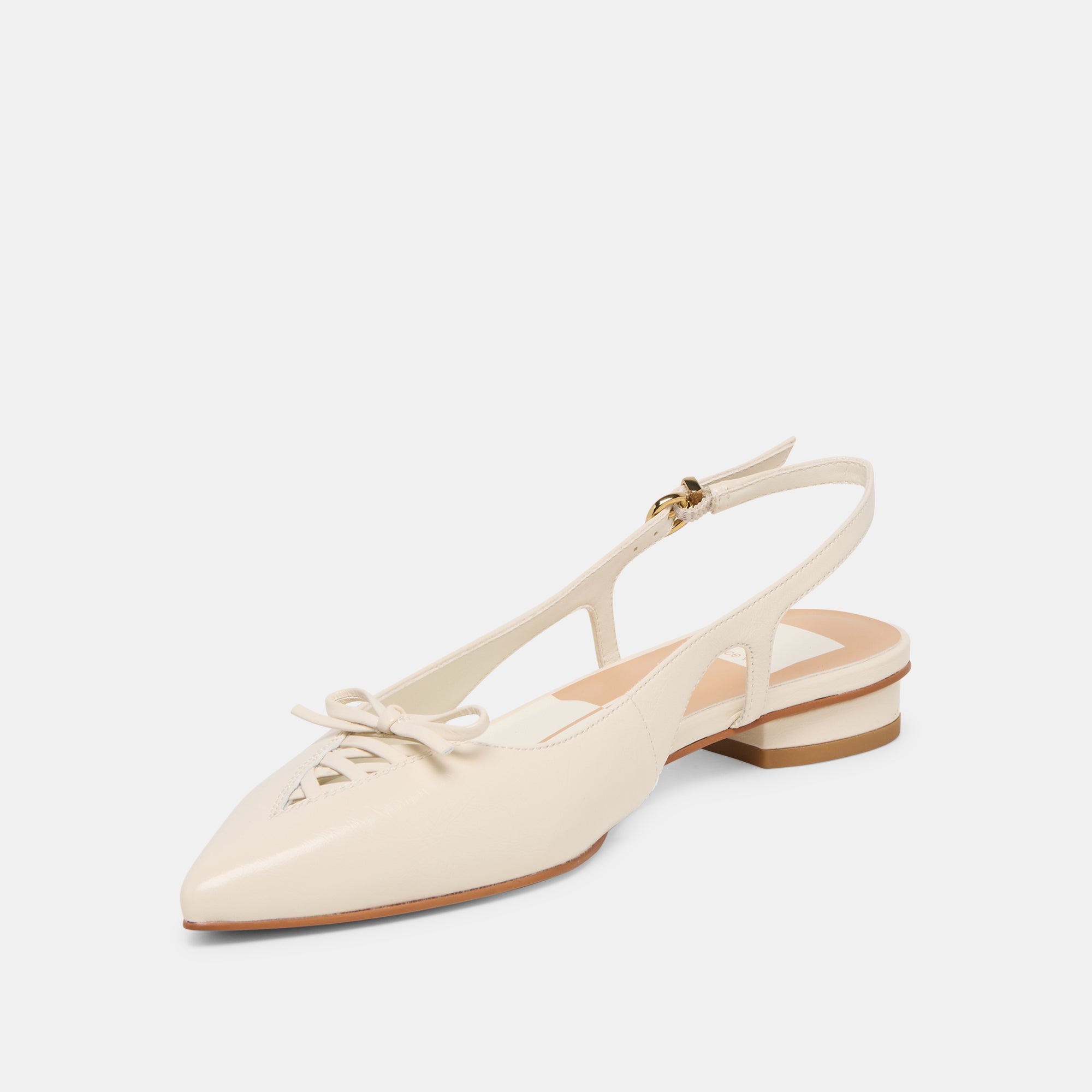 OWANA FLATS OFF WHITE LEATHER - view 6