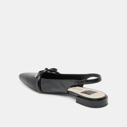 PAYGE FLATS MIDNIGHT CRINKLE PATENT