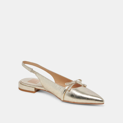 PAYGE FLATS PLATINUM DISTRESSED LEATHER