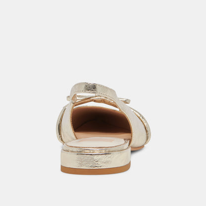 PAYGE FLATS PLATINUM DISTRESSED LEATHER