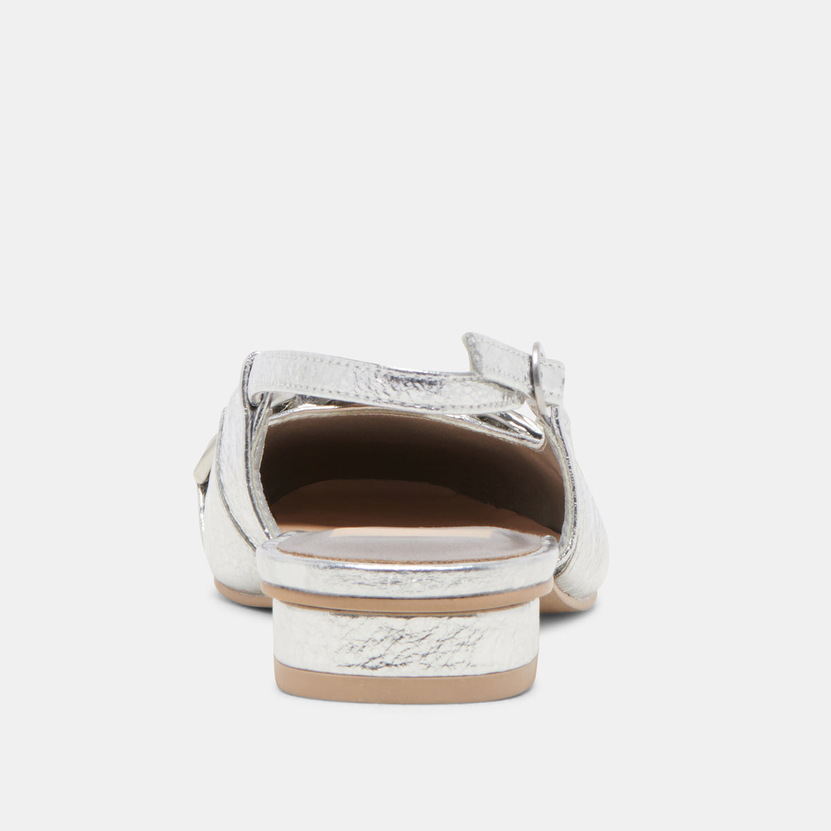 RAMANO FLATS SILVER DISTRESSED LEATHER - view 7