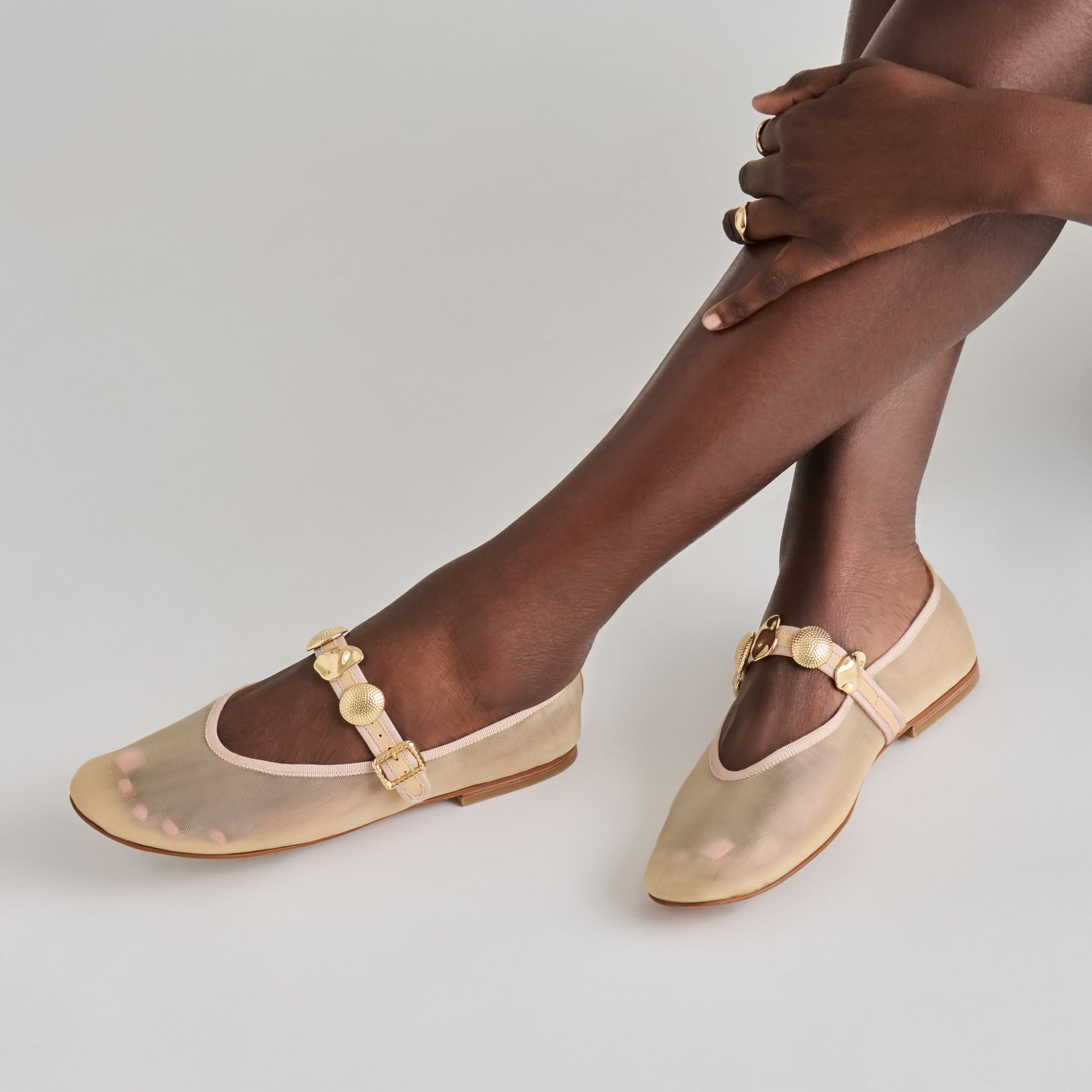 RELAN MESH BALLET FLATS FRENCH VANILLA MESH - view 2