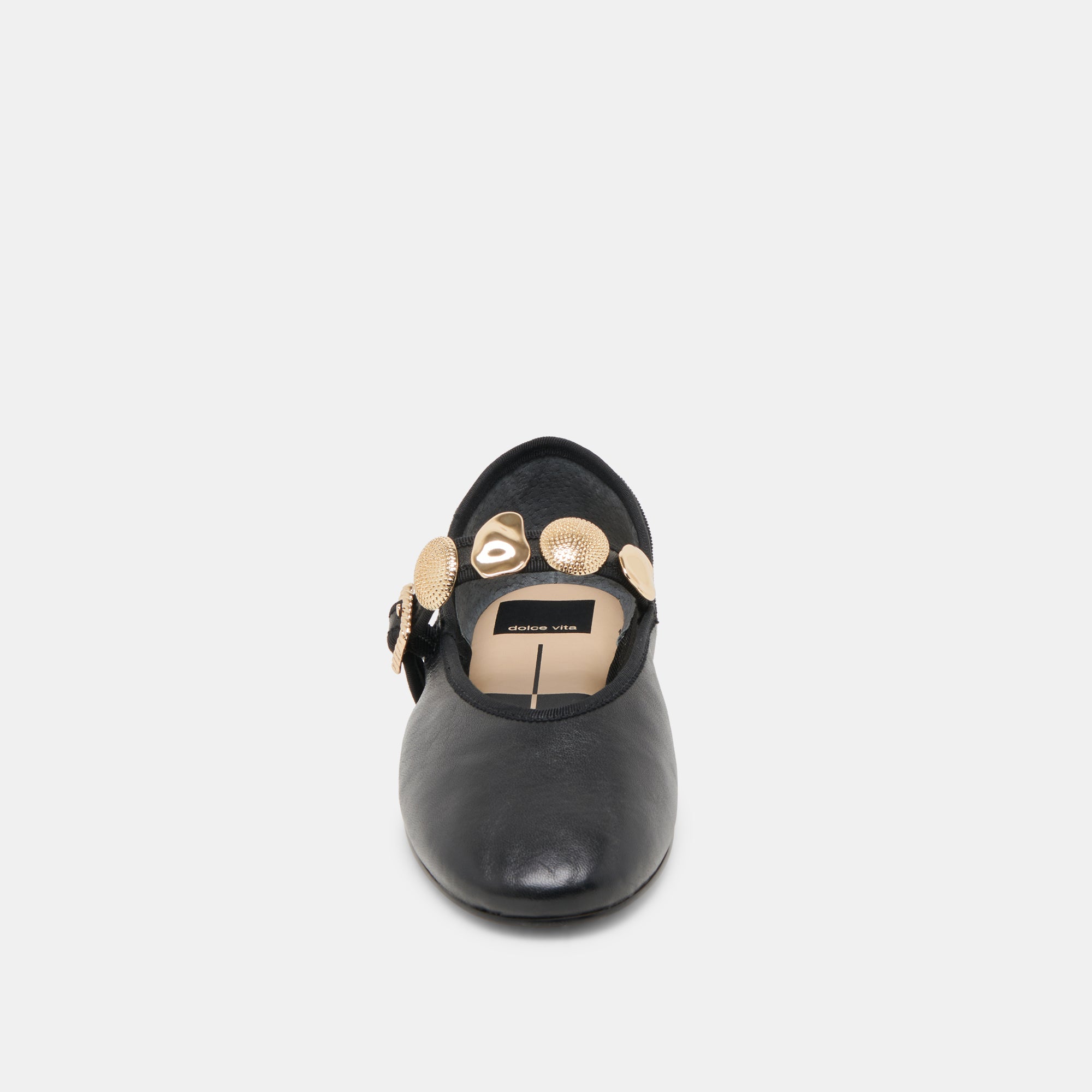 RELAN WIDE BALLET FLATS BLACK LEATHER - view 6