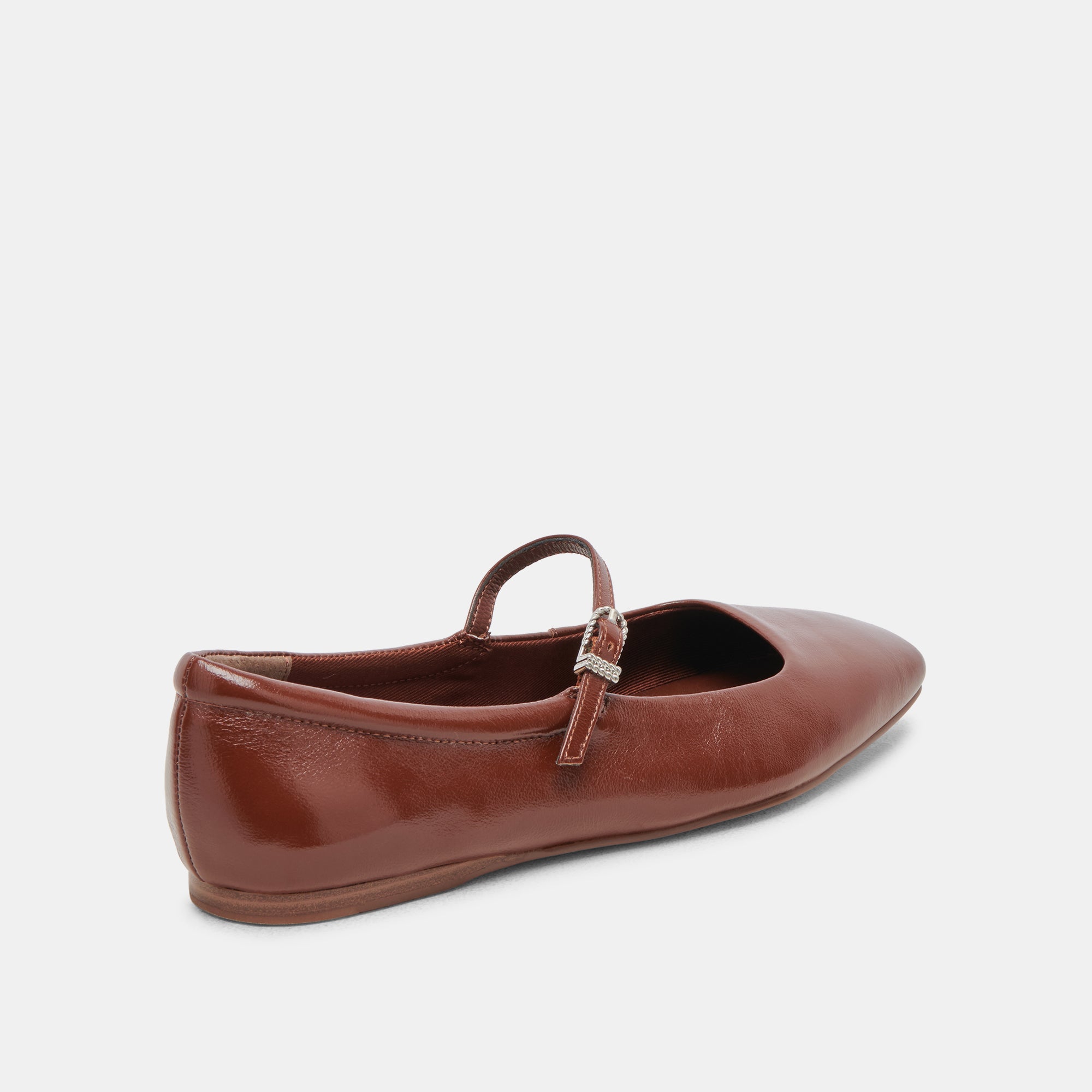 REYES BALLET FLATS BROWN CRINKLE PATENT - view 6