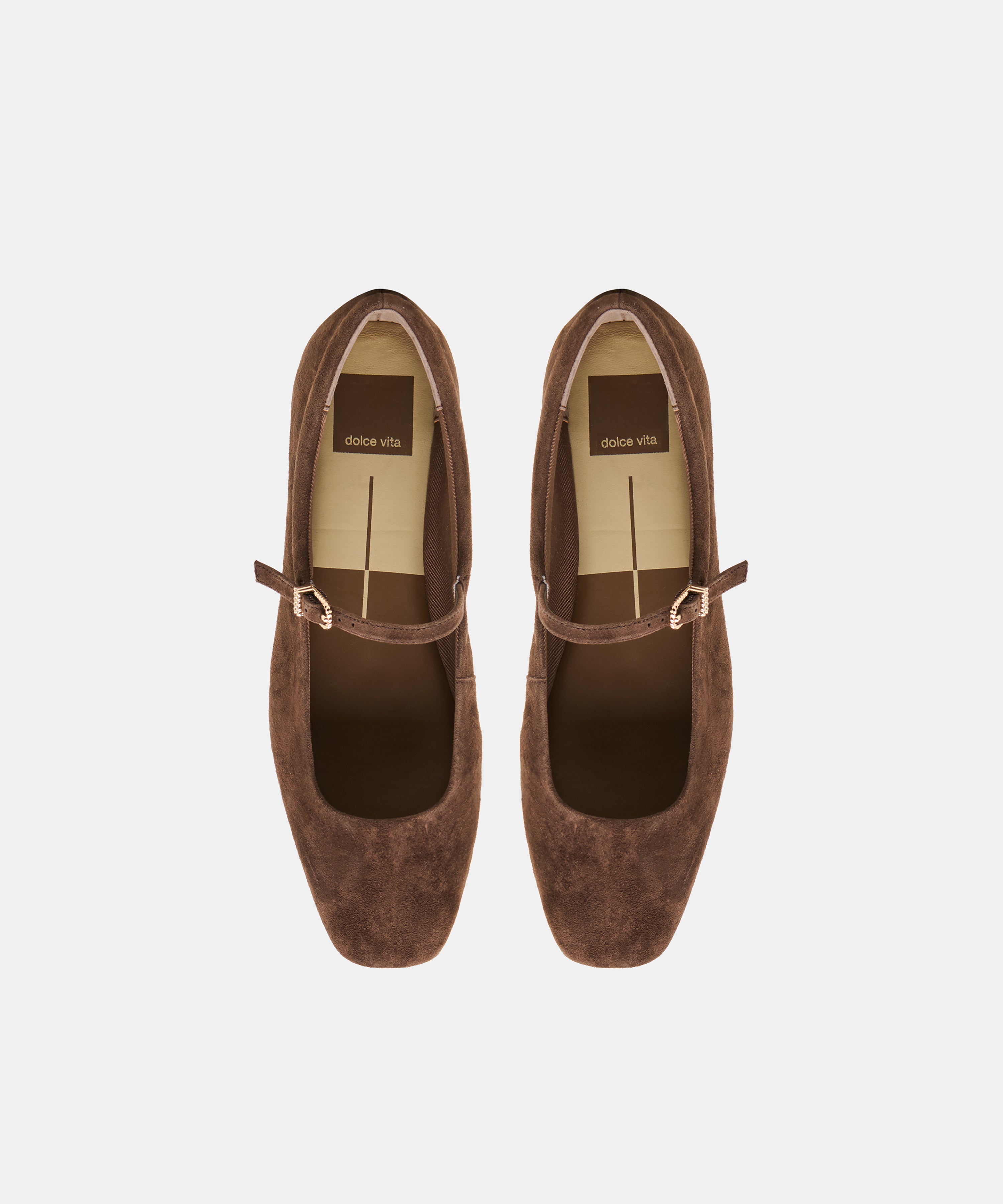 REYES BALLET FLATS DK BROWN SUEDE - view 4