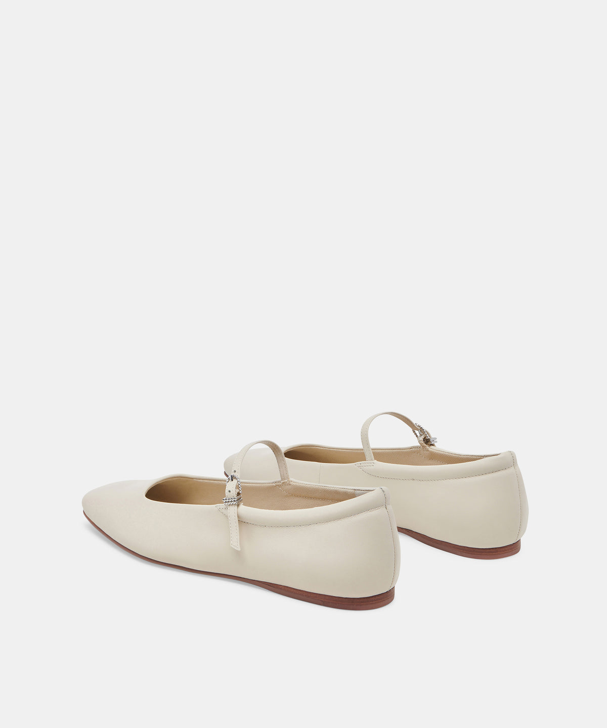 REYES BALLET FLATS IVORY LEATHER - view 5
