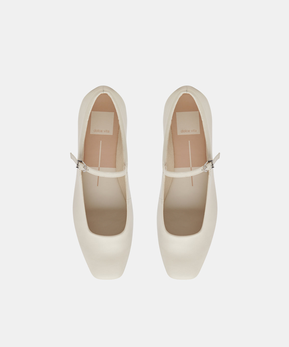 REYES BALLET FLATS IVORY LEATHER - view 3
