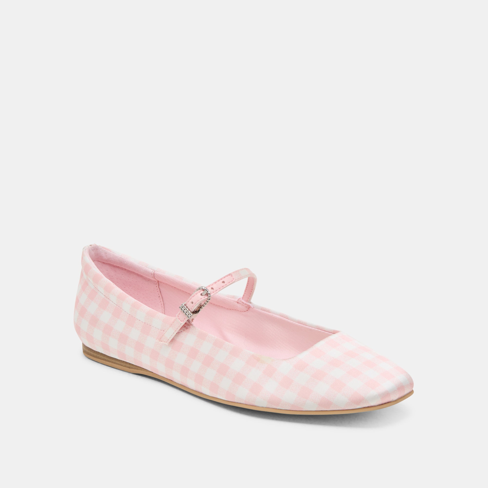 REYES X BYRDIE GOLF BALLET FLATS PINK PLAID GINGHAM - view 4