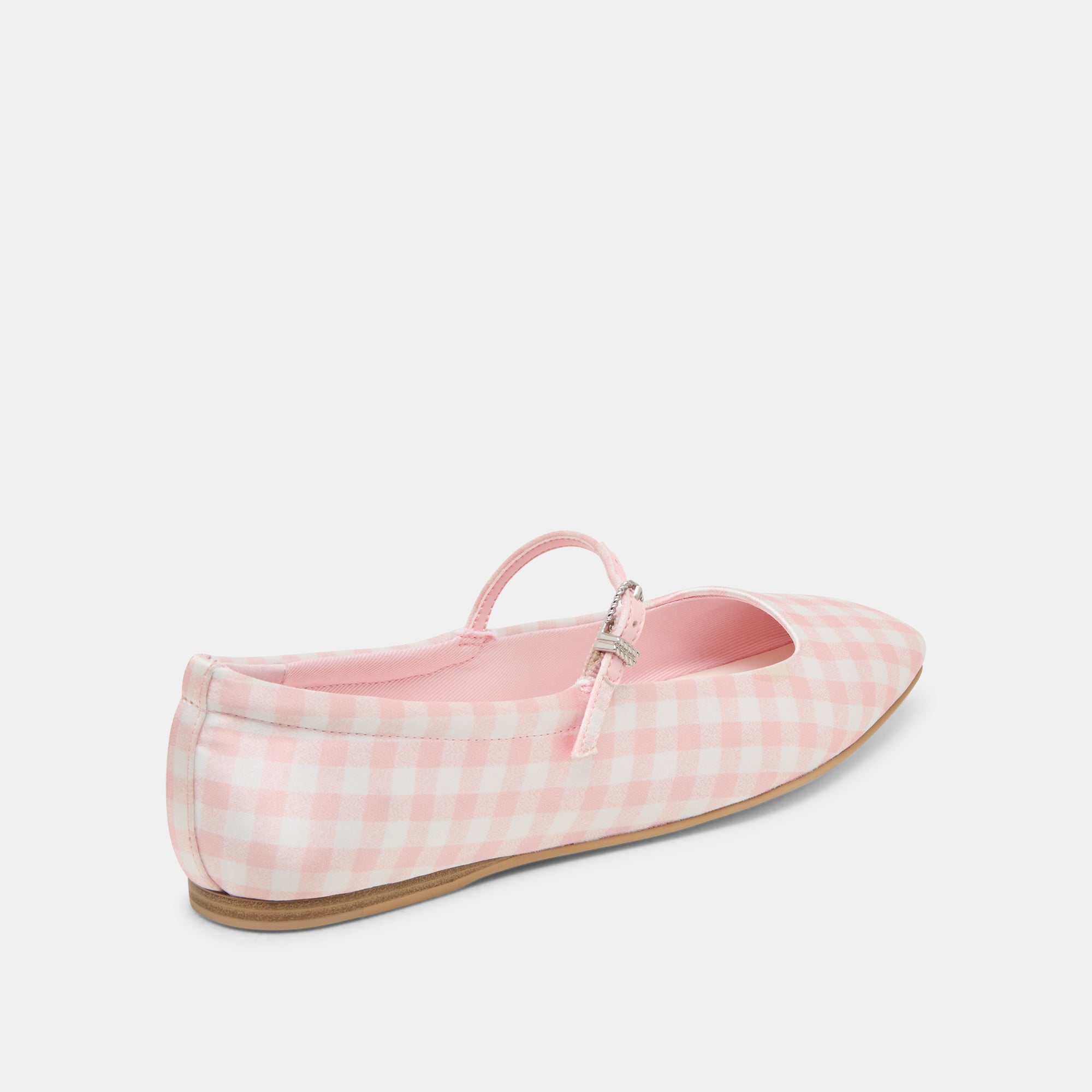 REYES X BYRDIE GOLF BALLET FLATS PINK PLAID GINGHAM - view 6