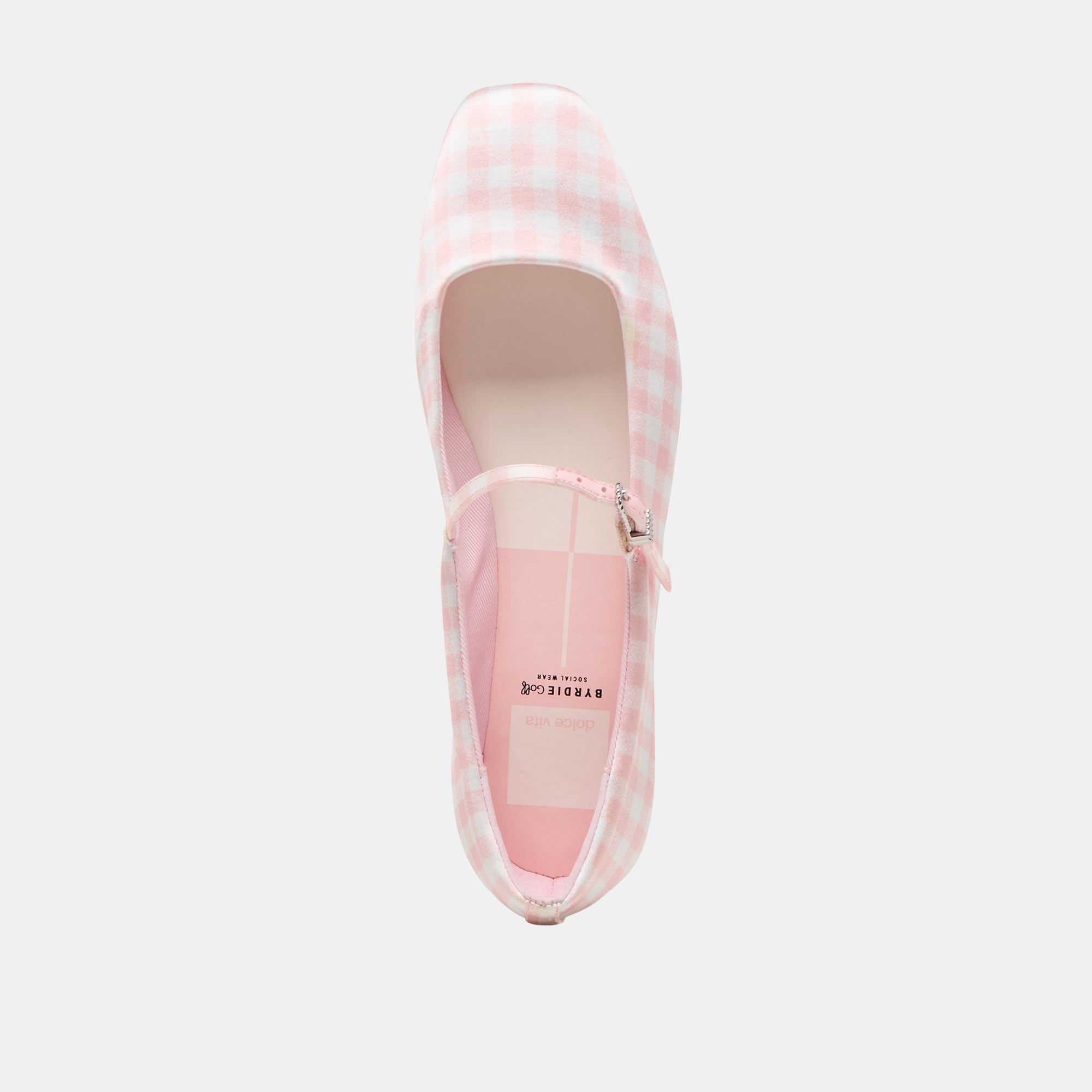 REYES X BYRDIE GOLF BALLET FLATS PINK PLAID GINGHAM - view 14