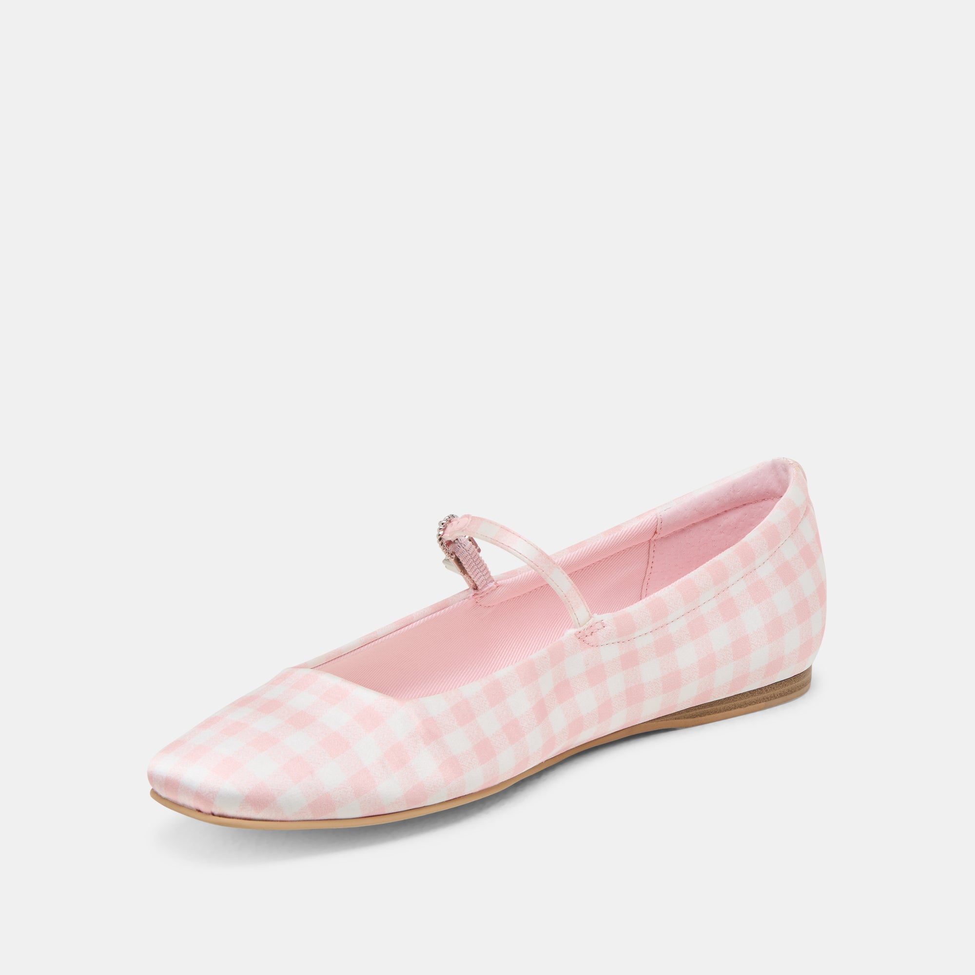 REYES X BYRDIE GOLF BALLET FLATS PINK PLAID GINGHAM - view 7