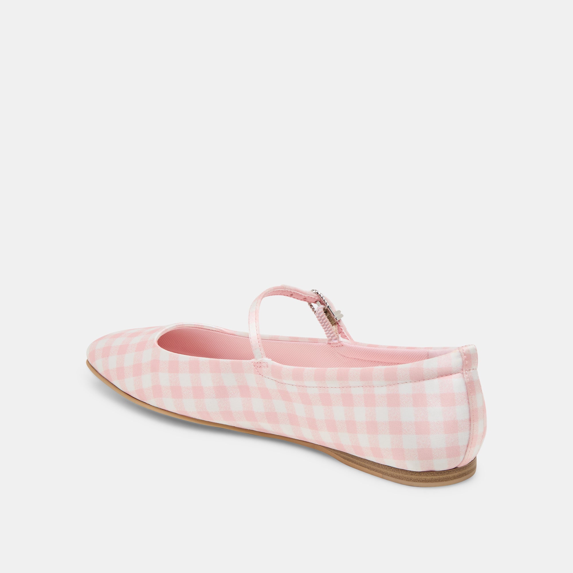 REYES X BYRDIE GOLF BALLET FLATS PINK PLAID GINGHAM - view 8