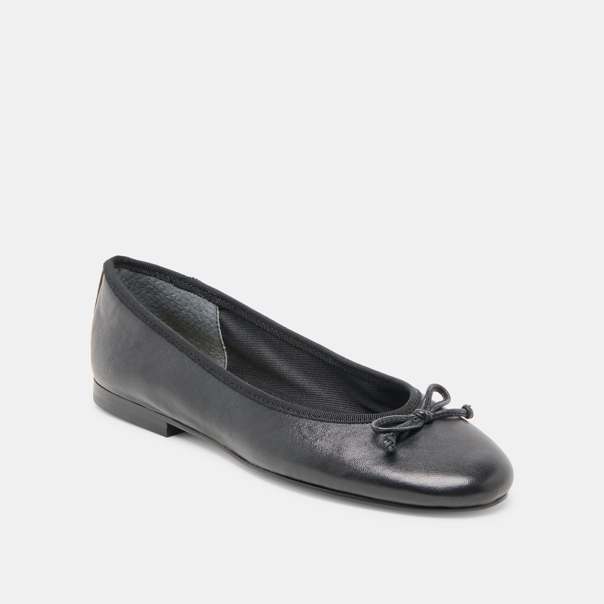 RITLA WIDE BALLET FLATS BLACK LEATHER - view 2