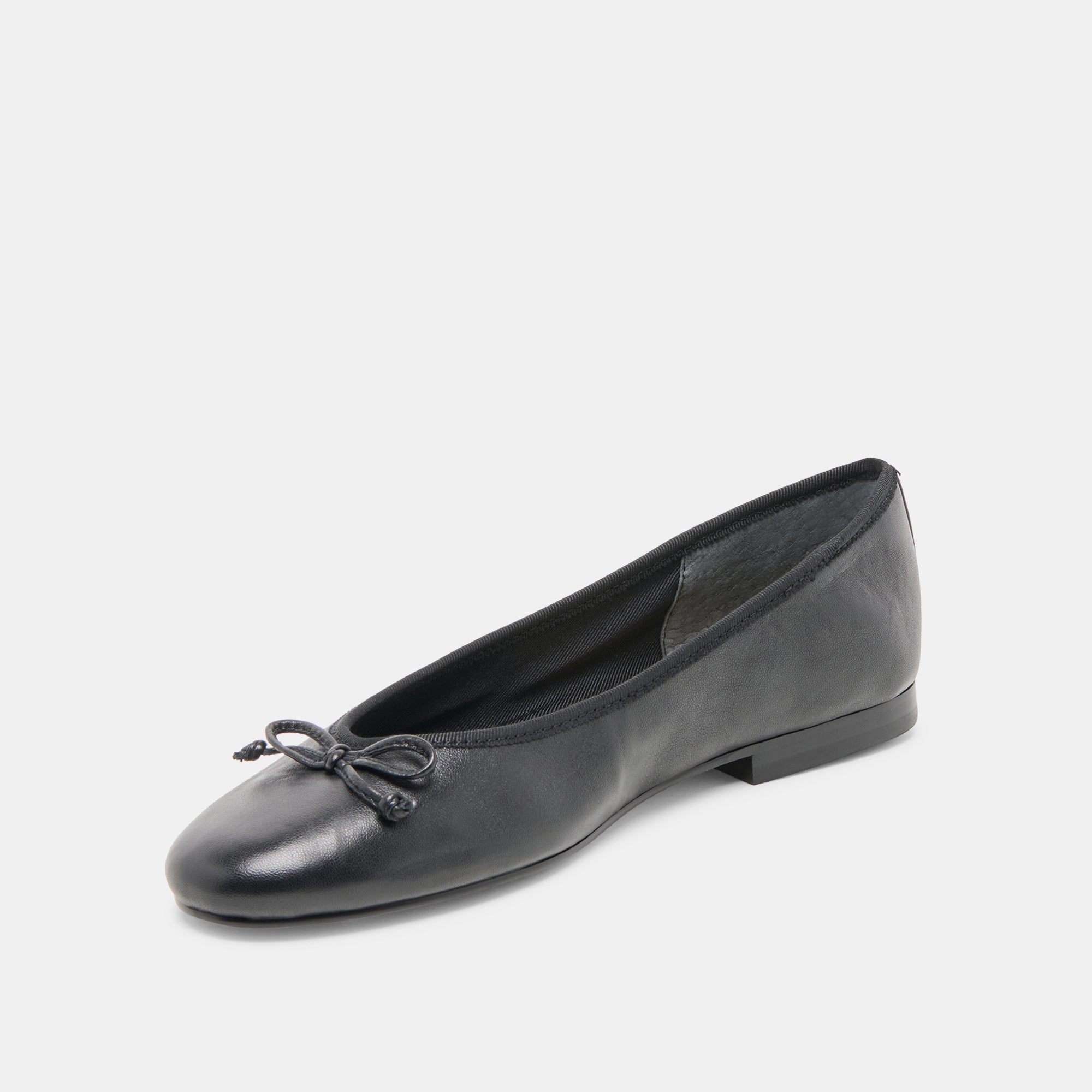 RITLA WIDE BALLET FLATS BLACK LEATHER - view 4