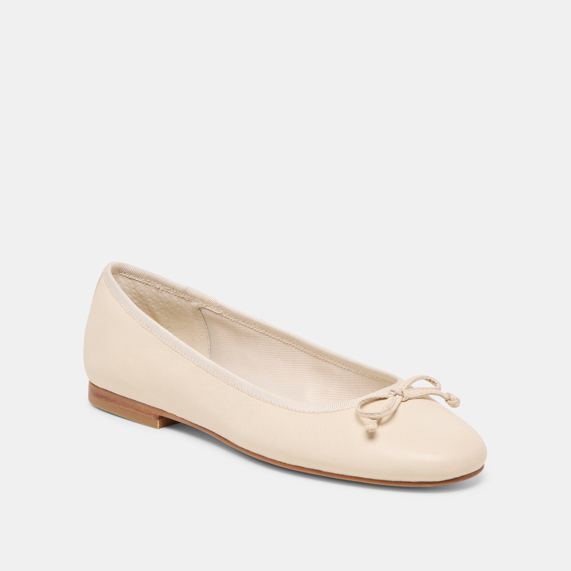 RITLA WIDE BALLET FLATS BONE LEATHER - view 2