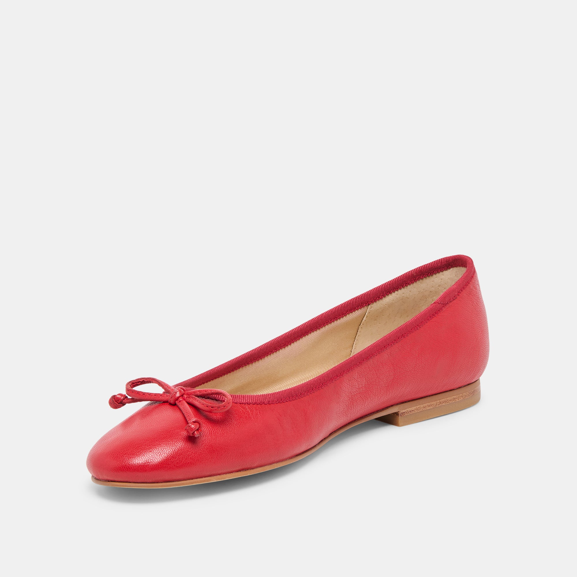 RITLA WIDE BALLET FLATS CHERRY LEATHER - view 4