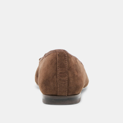 RITLA BALLET FLATS DK BROWN SUEDE
