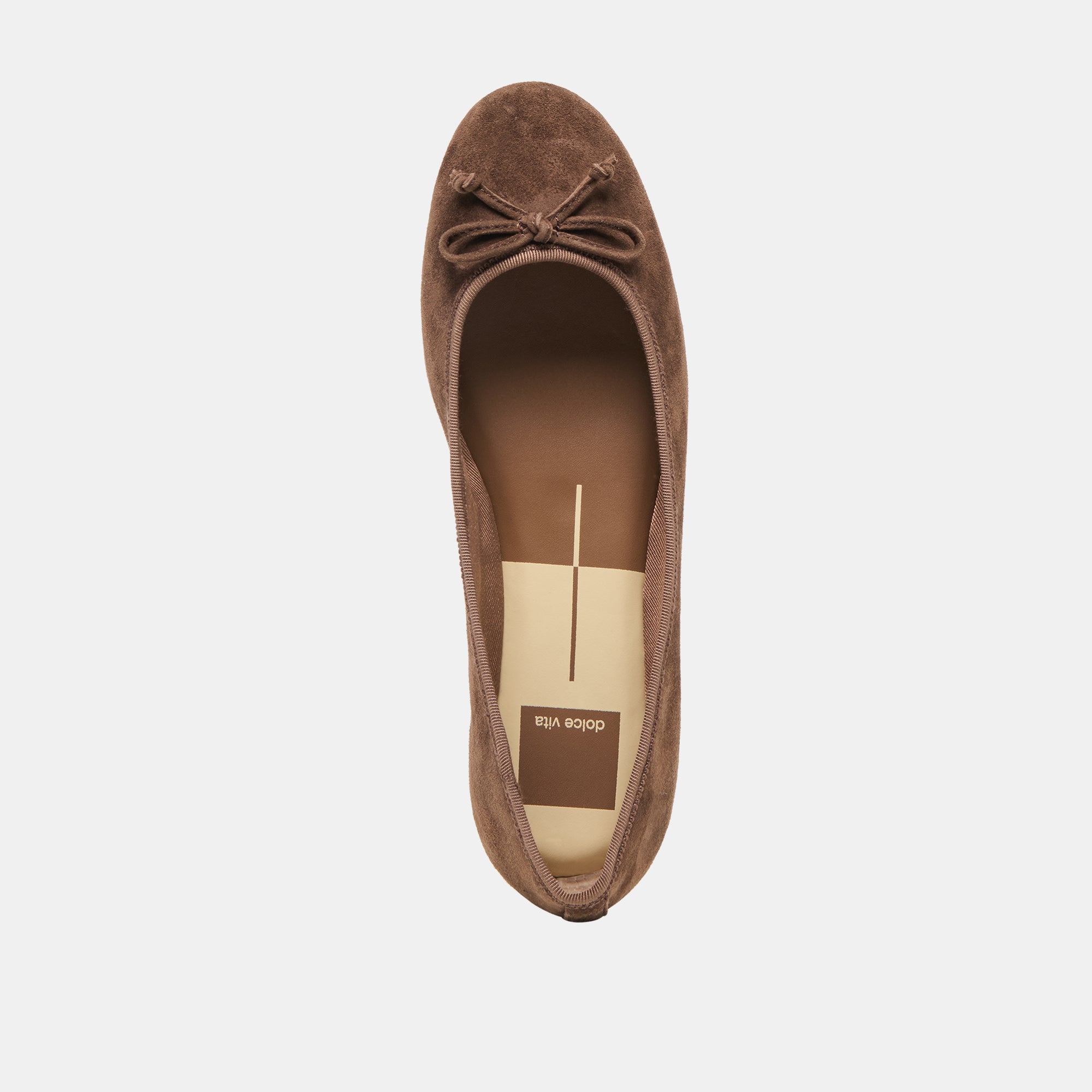 RITLA WIDE BALLET FLATS DK BROWN SUEDE - view 8