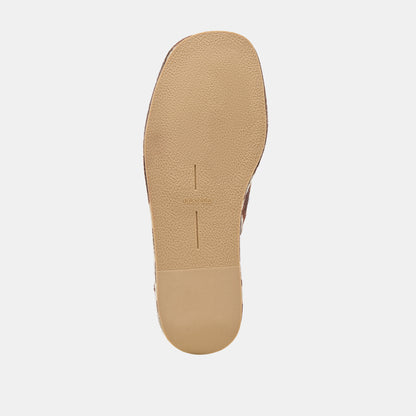 ROSITA FLATS COCOA TAURUS CALF HAIR