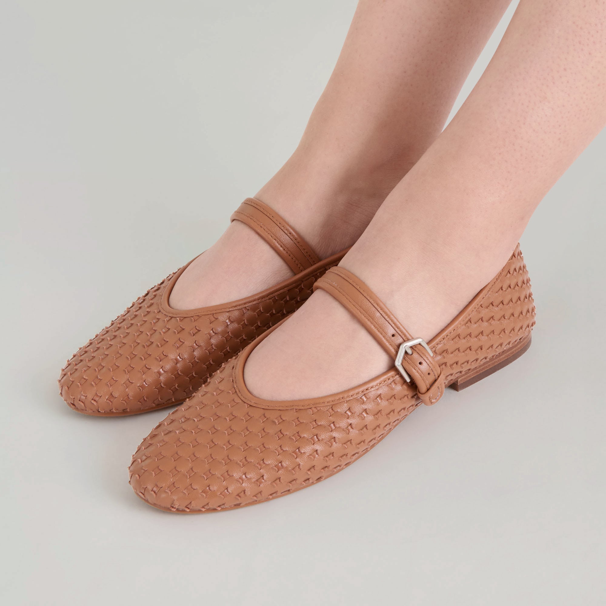 ROSLYN WOVEN BALLET FLATS SADDLE WOVEN LEATHER - view 2