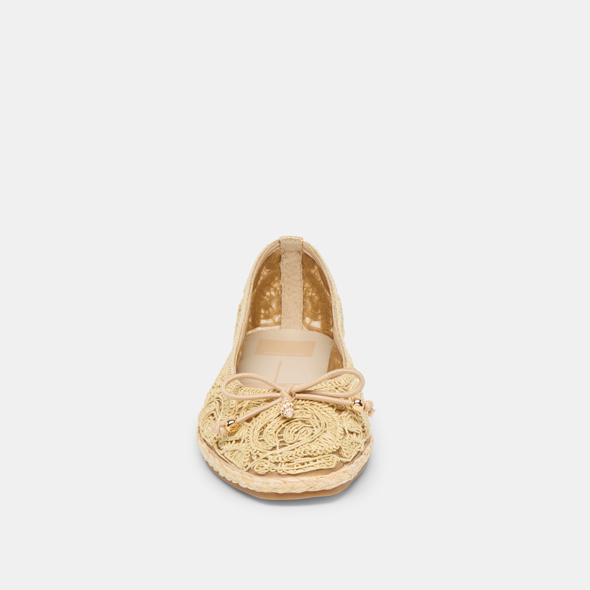 TIANNA BALLET FLATS LT NATURAL RAFFIA LACE - view 8