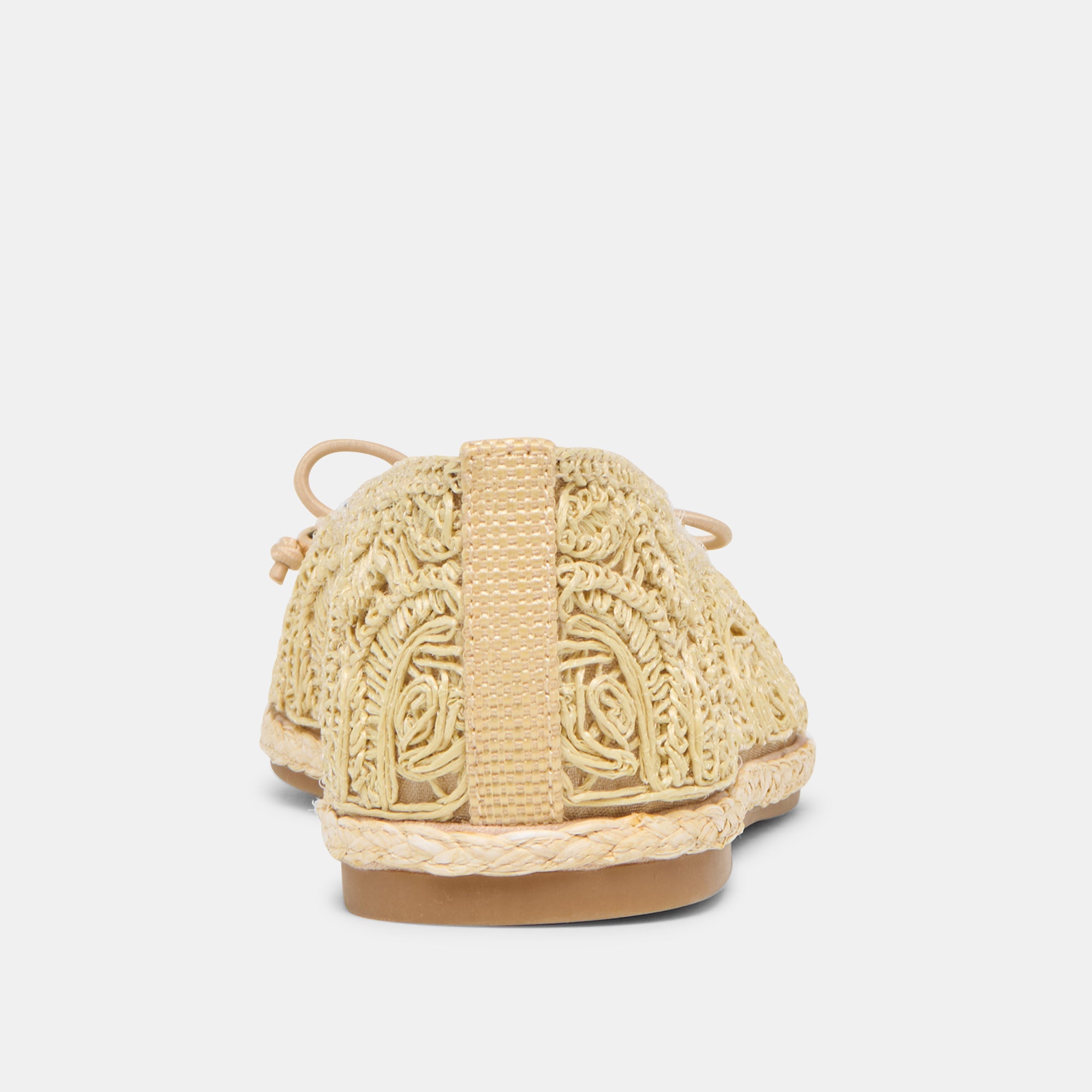TIANNA BALLET FLATS LT NATURAL RAFFIA LACE - view 9