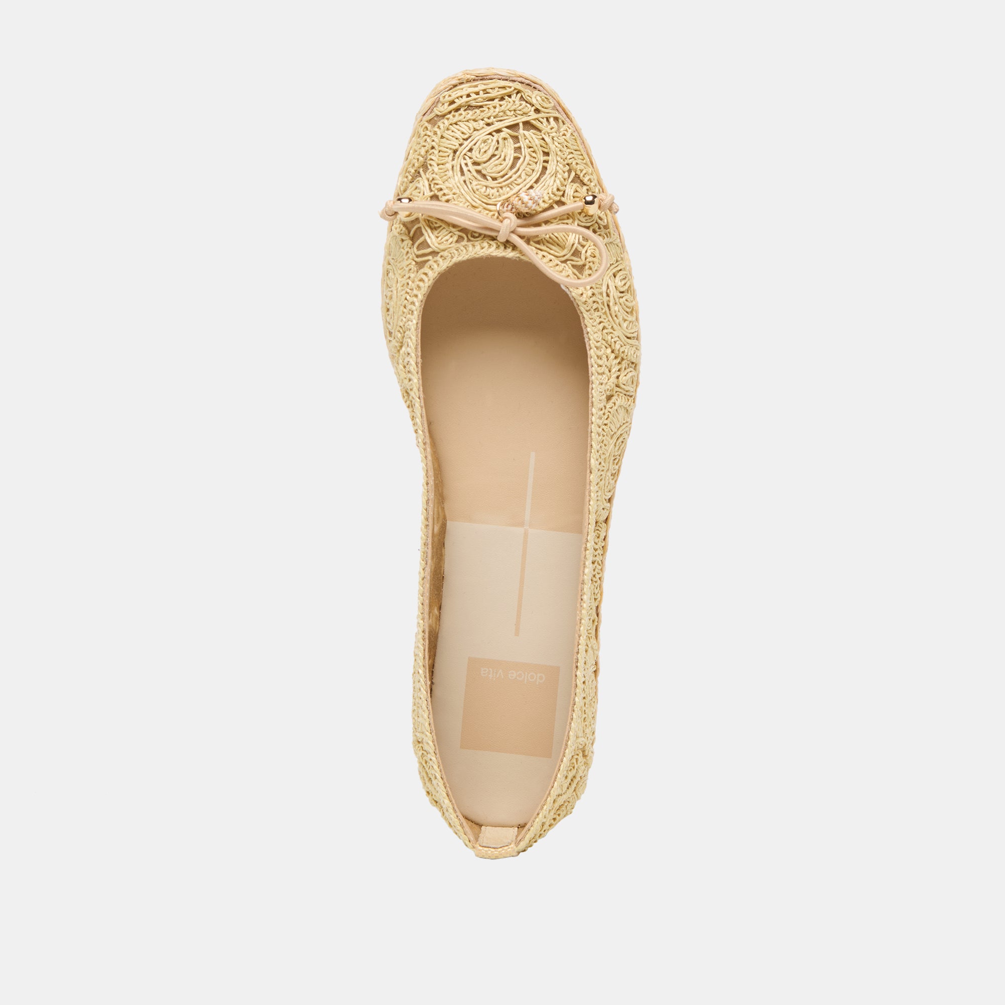 TIANNA BALLET FLATS LT NATURAL RAFFIA LACE - view 10