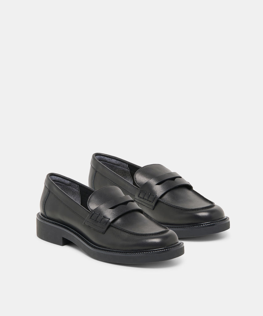 TIGGY LOAFERS BLACK LEATHER
