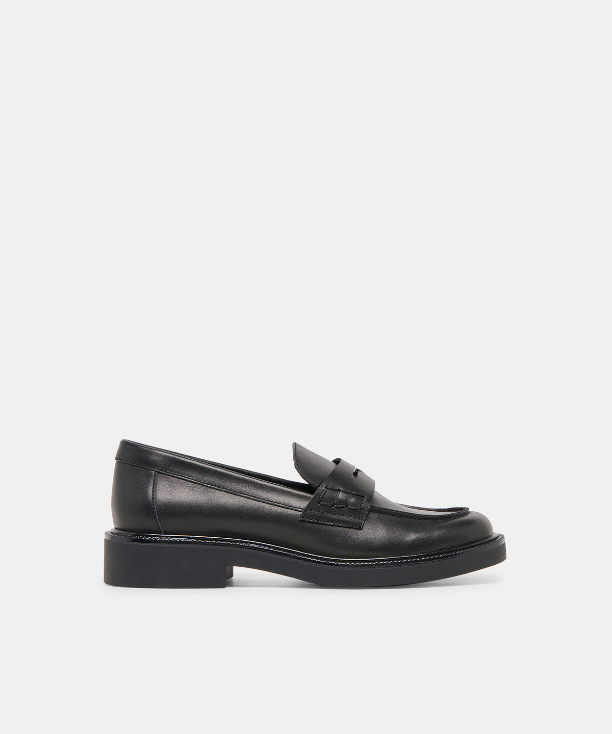 Tiggy Black Leather Loafers | Dolce Vita