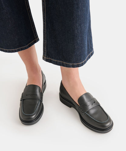 TIGGY LOAFERS BLACK LEATHER