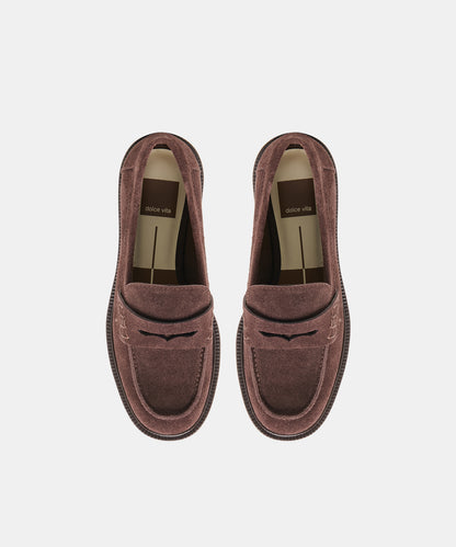 TIGGY LOAFERS MAHOGANY SUEDE