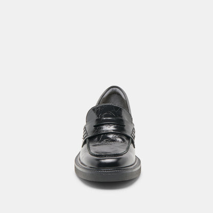TIGGY LOAFERS MIDNIGHT CRINKLE PATENT