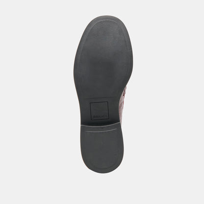 TIGGY LOAFERS OXBLOOD CRINKLE PATENT