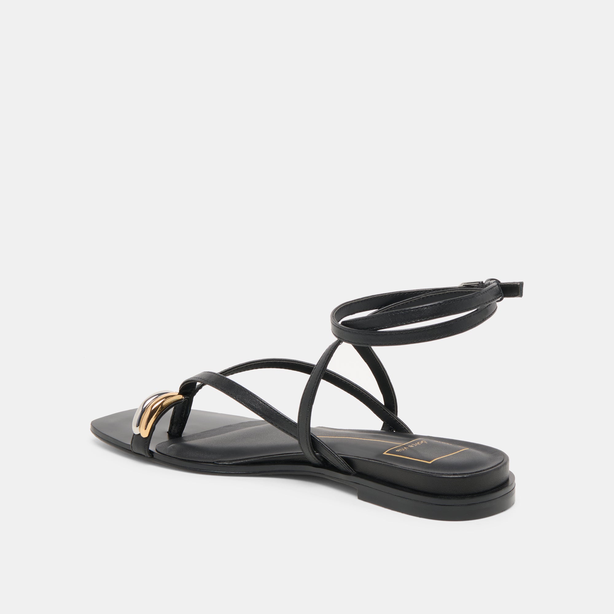 TYRICE SANDALS BLACK LEATHER