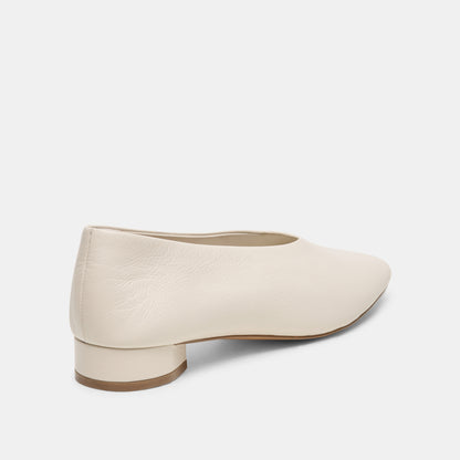 ANDEY BALLET FLATS BONE LEATHER
