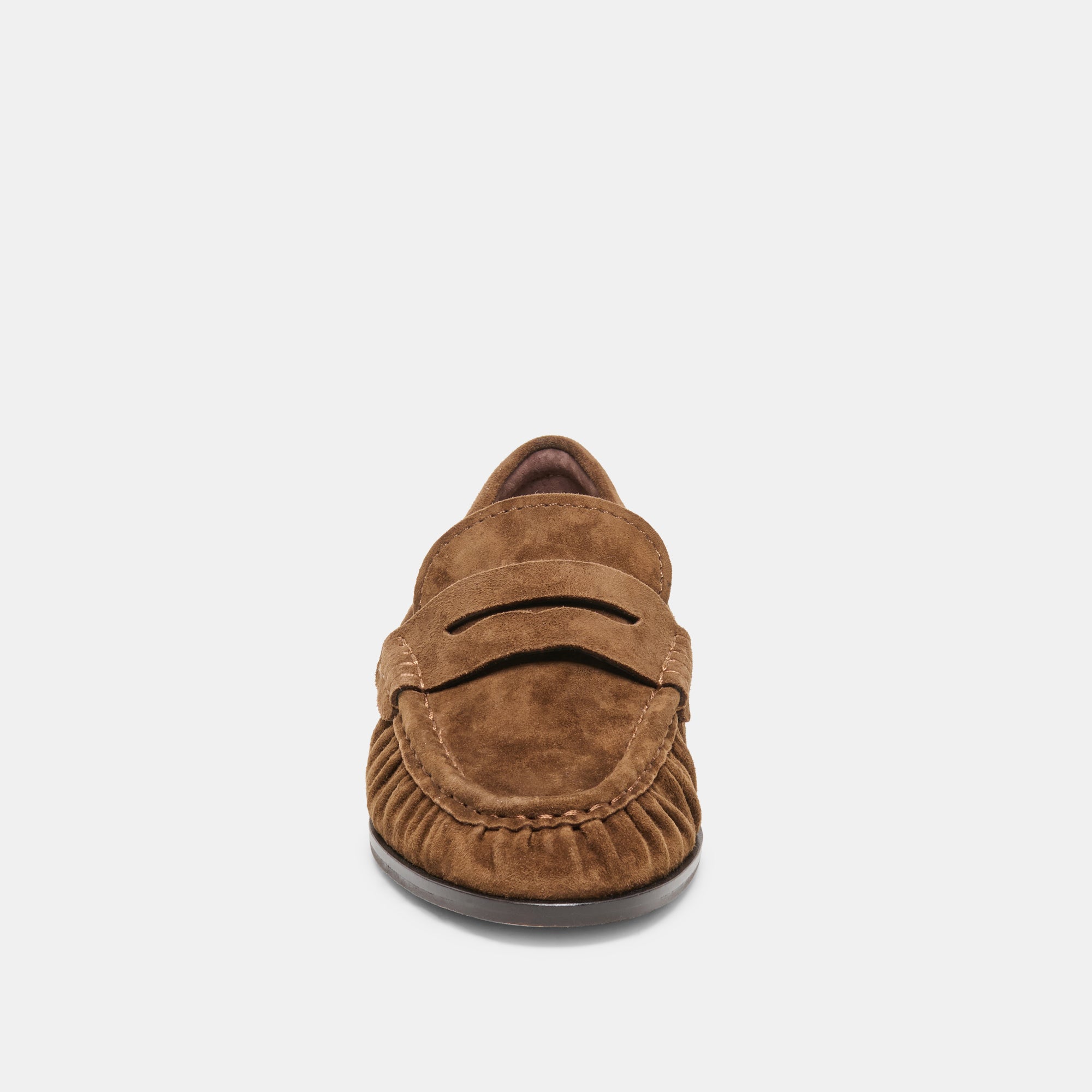 BAXEN LOAFERS CHESTNUT SUEDE - view 6