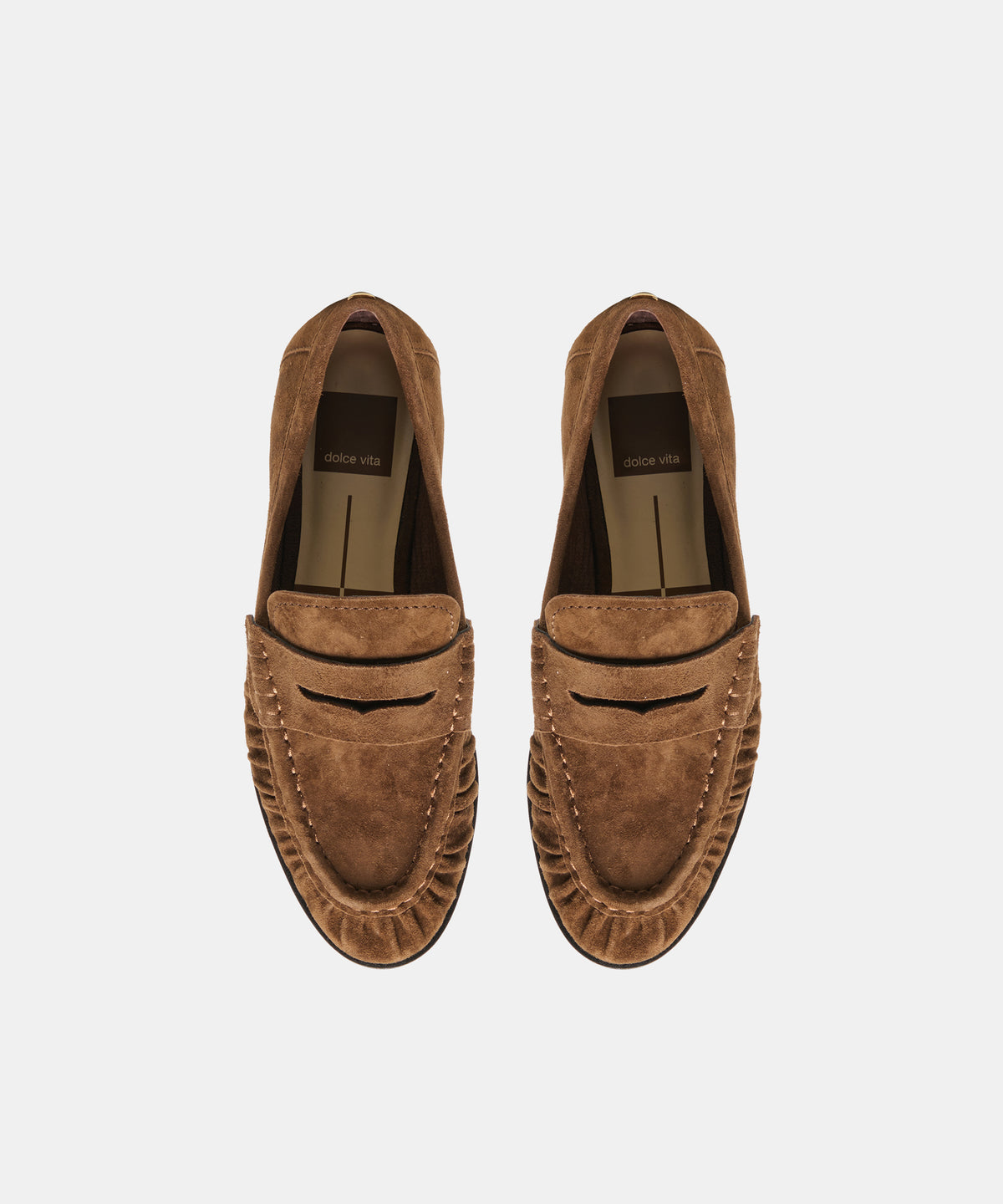 BAXEN LOAFERS CHESTNUT SUEDE - view 3