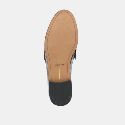 BAXEN LOAFERS NOIR EMBOSSED LEATHER