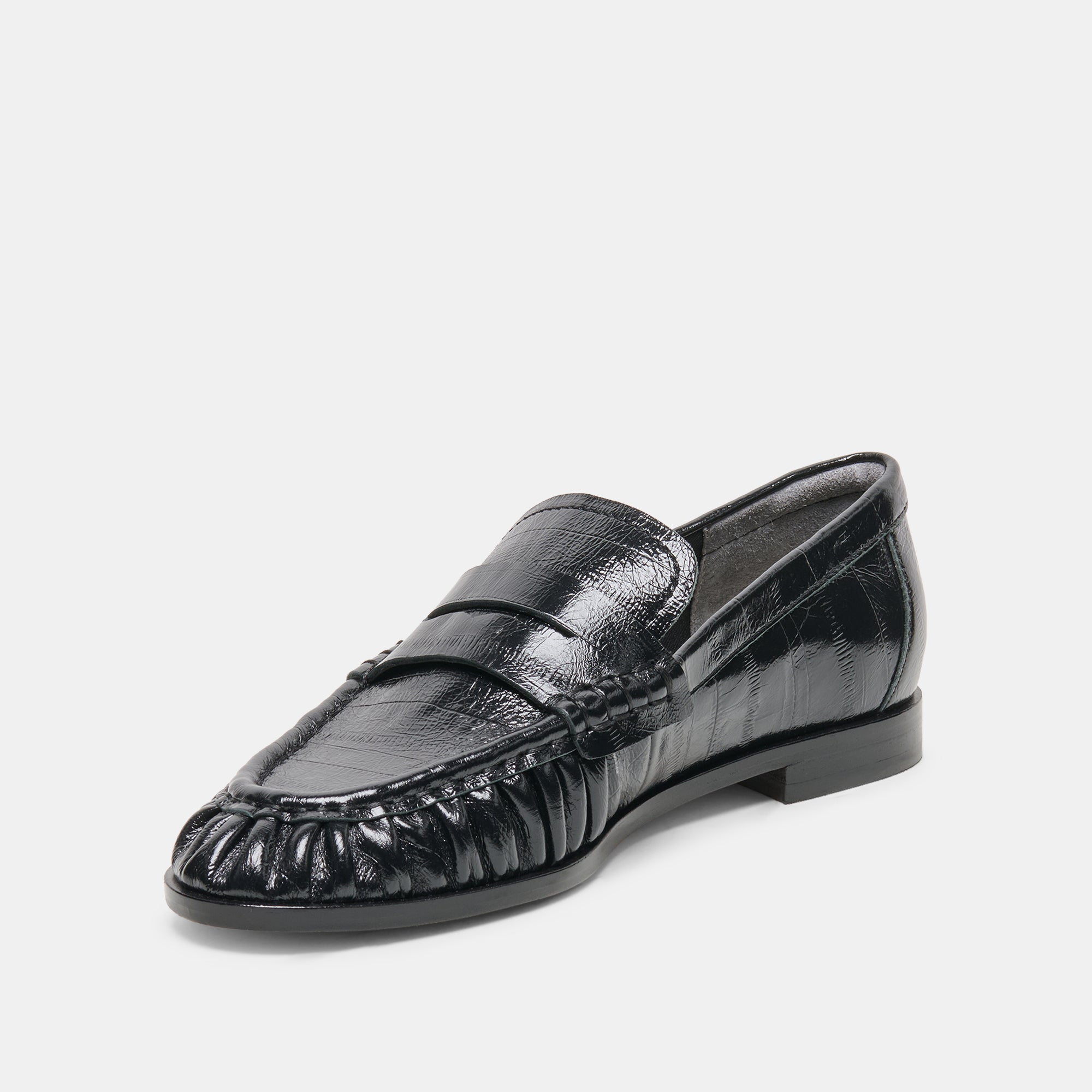 BAXEN LOAFERS NOIR EMBOSSED LEATHER - view 5
