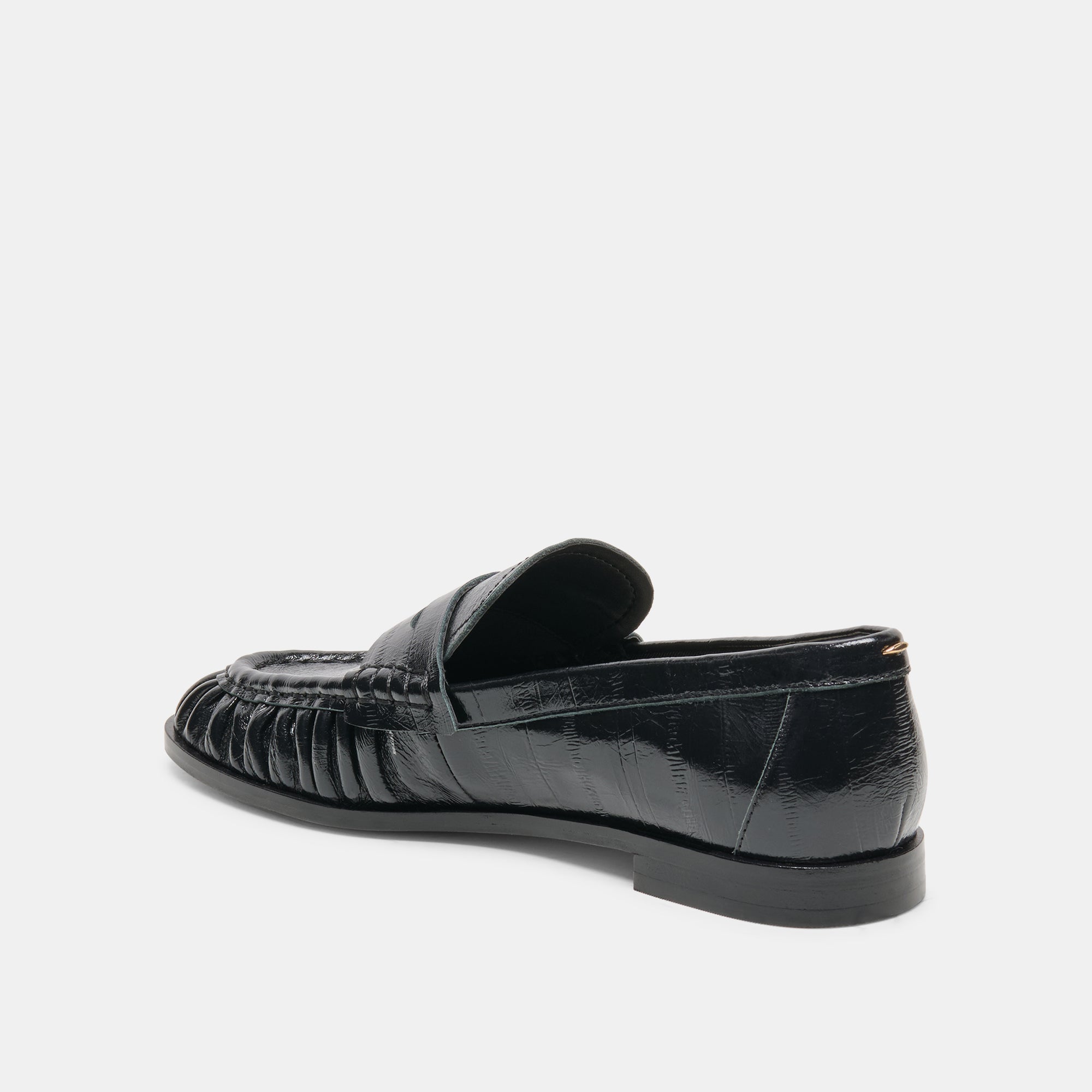 BAXEN LOAFERS NOIR EMBOSSED LEATHER - view 6