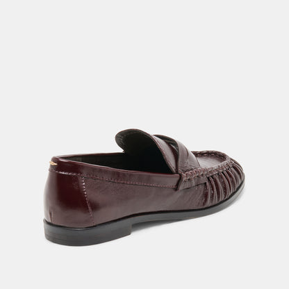 BAXEN LOAFERS OXBLOOD LEATHER