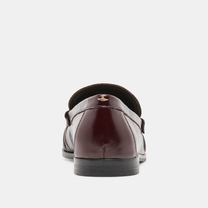 BAXEN LOAFERS OXBLOOD LEATHER