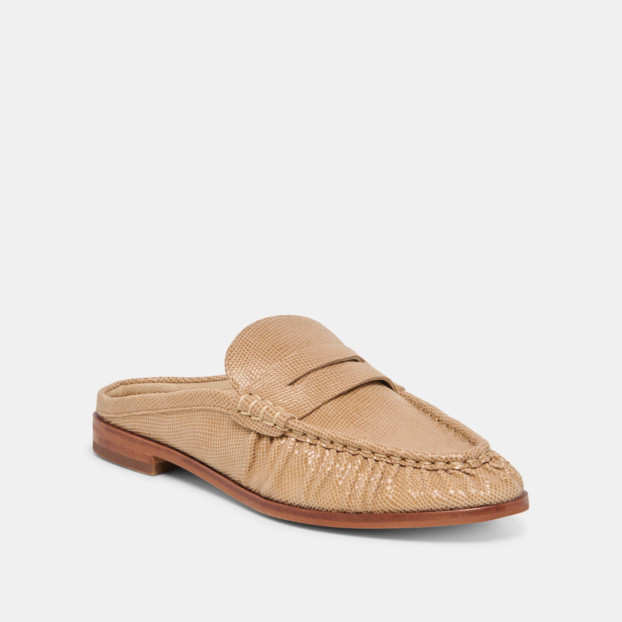 BETZY LOAFERS LATTE EMBOSSED SUEDE - view 2